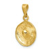 14k Yellow Gold Polished Sombrero Pendant - (A85-783) 14k Yellow Gold Polished Sombrero Pendant - (A85-783)