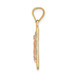 14k Tri-Color Gold Diamond-cut Lady of Guadalupe Pendant - (A86-258) 14k Tri-Color Gold Diamond-cut Lady of Guadalupe Pendant - (A86-258)