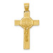 14k Yellow Gold San Benito 2-Sided Crucifix Pendant - (A86-262) 14k Yellow Gold San Benito 2-Sided Crucifix Pendant - (A86-262)
