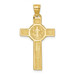 14k Yellow Gold San Benito 2-Sided Crucifix Pendant - (A86-262) 14k Yellow Gold San Benito 2-Sided Crucifix Pendant - (A86-262)