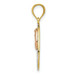 14K Yellow Gold Yellow & Rose Gold Two-tone Guadalupe & 15 Pendant - (A87-108) 14K Yellow Gold Yellow & Rose Gold Two-tone Guadalupe & 15 Pendant - (A87-108)