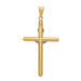 14k Two Tone Gold Polished Jesus Crucifix Pendant - (A87-414) 14k Two Tone Gold Polished Jesus Crucifix Pendant - (A87-414)
