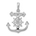14K White Gold Mariner's Cross Pendant - (A87-464) 14K White Gold Mariner's Cross Pendant - (A87-464)