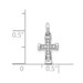 14K White Gold Small Diamond Latin Cross Pendant 1/20-Carat - (A97-271) 14K White Gold Small Diamond Latin Cross Pendant 1/20-Carat - (A97-271)