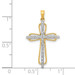 14K Yellow Gold .03-Carat Diamond Accent Cross Pendant - (A97-276) 14K Yellow Gold .03-Carat Diamond Accent Cross Pendant - (A97-276)