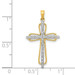 14K Yellow Gold .03-Carat Diamond Accent Cross Pendant - (A97-276) 14K Yellow Gold .03-Carat Diamond Accent Cross Pendant - (A97-276)