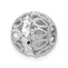 14K White Gold Diamond-cut Filigree Ball Chain Slide - (A98-277) 14K White Gold Diamond-cut Filigree Ball Chain Slide - (A98-277)