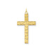 14K Yellow Gold Laser Designed Cross Pendant 31mm length - (B11-202)