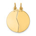 14K Yellow Gold Mizpah Charm - (B11-308)