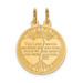 14K Yellow Gold Mizpah Charm - (B11-308)