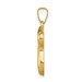 14K Yellow Gold Chai Pendant 24mm length - (B11-470)