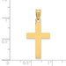 14K Yellow Gold Cross Charm 30mm length - (B11-554) 14K Yellow Gold Cross Charm 30mm length - (B11-554)