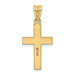 14K Yellow Gold Cross Charm 30mm length - (B11-554) 14K Yellow Gold Cross Charm 30mm length - (B11-554)