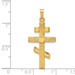 14K Yellow Gold Eastern Orthodox Cross Pendant 34mm length - (B11-691) 14K Yellow Gold Eastern Orthodox Cross Pendant 34mm length - (B11-691)