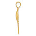 14K Yellow Gold Satin Diamond-cut Basketball & Net Pendant - (A83-319)