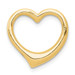 14K Yellow Gold 3-D Floating Heart Slide - (A83-360) 14K Yellow Gold 3-D Floating Heart Slide - (A83-360)