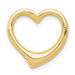 14K Yellow Gold 3-D Floating Heart Slide - (A83-360) 14K Yellow Gold 3-D Floating Heart Slide - (A83-360)