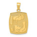 14K Yellow Gold Satin & Polished Baptism Pendant - (A84-247) 14K Yellow Gold Satin & Polished Baptism Pendant - (A84-247)
