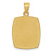 14K Yellow Gold Satin & Polished Baptism Pendant - (A84-247) 14K Yellow Gold Satin & Polished Baptism Pendant - (A84-247)