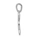 14K White Gold Mesh Chai Pendant - (A84-631) 14K White Gold Mesh Chai Pendant - (A84-631)