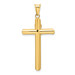 14k Two Tone Gold Polished Crucifix Pendant - (A85-890)
