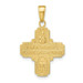 14K Yellow Gold 4-Way Medal Pendant - (A88-168) 14K Yellow Gold 4-Way Medal Pendant - (A88-168)