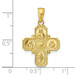 14K Yellow Gold 4-Way Medal Pendant - (A88-168) 14K Yellow Gold 4-Way Medal Pendant - (A88-168)