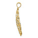 14K Yellow Gold & Rhodium Diamond-cut Spiral Circle Pendant - (A97-233) 14K Yellow Gold & Rhodium Diamond-cut Spiral Circle Pendant - (A97-233)
