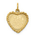 14K Yellow Gold #1 Granddaughter Disc Charm Pendant - (A98-614)