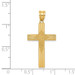 14K Yellow Gold Laser Designed Cross 33mm length - (B11-234)