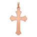 14K Rose Gold Two-tone Cross Pendant - (B11-332) 14K Rose Gold Two-tone Cross Pendant - (B11-332)