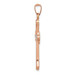 14K Rose Gold Two-tone Cross Pendant - (B11-332) 14K Rose Gold Two-tone Cross Pendant - (B11-332)