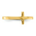 14K Yellow Gold Sideways Cross Ring - Size: 7 - (B31-993)