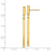 14K Yellow Gold Fancy Squared Dangle Earrings - (B36-753)