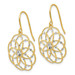 14K Yellow Gold & Rhodium Diamond-cut Fancy Shepherd Hook Earrings - (B42-245) 14K Yellow Gold & Rhodium Diamond-cut Fancy Shepherd Hook Earrings - (B42-245)