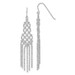 14K White Gold Beaded Earrings - (B44-527)