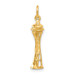 14K Yellow Gold Seattle Tower Charm - (A82-509)