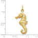 14K Yellow Gold Seahorse Charm - (A82-882)