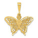 14K Yellow Gold Butterfly Charm - (A82-970) 14K Yellow Gold Butterfly Charm - (A82-970)