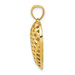 14K Two-tone Gold Filigree & Basket Weave Reversible Heart Pendant - (A83-351)