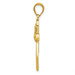 14K Yellow Gold Claddagh Cross Pendant - (A84-249) 14K Yellow Gold Claddagh Cross Pendant - (A84-249)