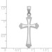 14K White Gold Cross Pendant 37mm length - (A84-283) 14K White Gold Cross Pendant 37mm length - (A84-283)