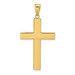 14K Yellow Gold Hollow Cross Pendant 33mm length - (A85-298) 14K Yellow Gold Hollow Cross Pendant 33mm length - (A85-298)