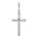 14K White Gold Cross Pendant 46mm length - (A85-322) 14K White Gold Cross Pendant 46mm length - (A85-322)