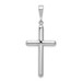 14K White Gold Cross Pendant 46mm length - (A85-322) 14K White Gold Cross Pendant 46mm length - (A85-322)
