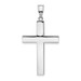 14K White Gold Polished Hollow Cross Pendant 33mm length - (A85-469) 14K White Gold Polished Hollow Cross Pendant 33mm length - (A85-469)