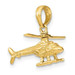 14K Yellow Gold 3-D Helicopter Pendant - (A86-931) 14K Yellow Gold 3-D Helicopter Pendant - (A86-931)