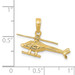 14K Yellow Gold 3-D Helicopter Pendant - (A86-931) 14K Yellow Gold 3-D Helicopter Pendant - (A86-931)