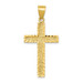 14K Yellow Gold Diamond-cut Cross Pendant 41mm length - (A86-957) 14K Yellow Gold Diamond-cut Cross Pendant 41mm length - (A86-957)