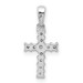 14K White Gold Diamond Cross Pendant 1/15-Carat - (A97-293) 14K White Gold Diamond Cross Pendant 1/15-Carat - (A97-293)